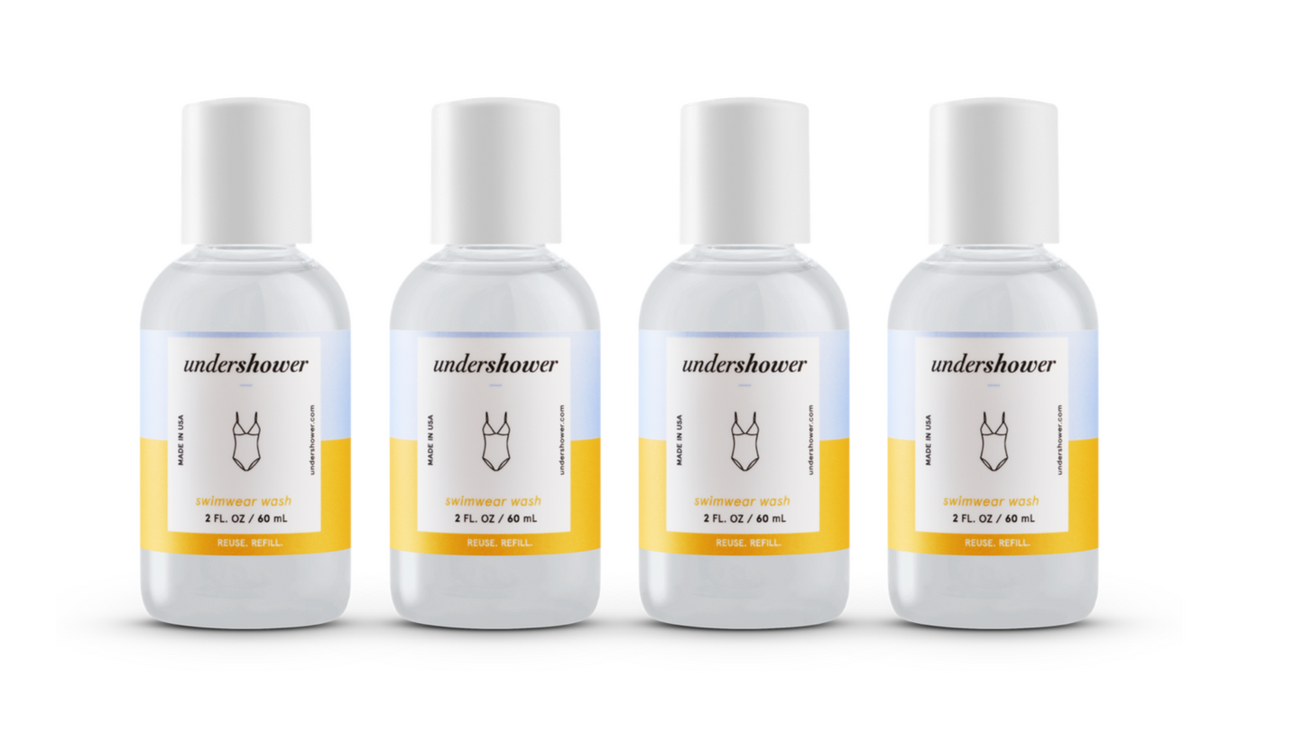 Swimwear Detergent Bundle. Travel Size. 2 fl oz each. Pack of 4